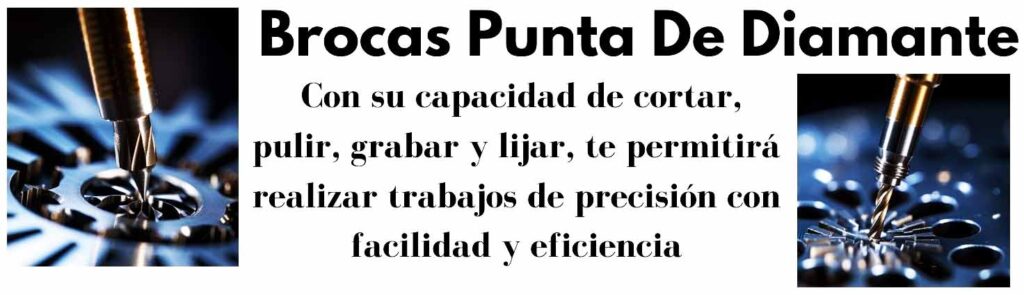 brocas con punta de diamantes