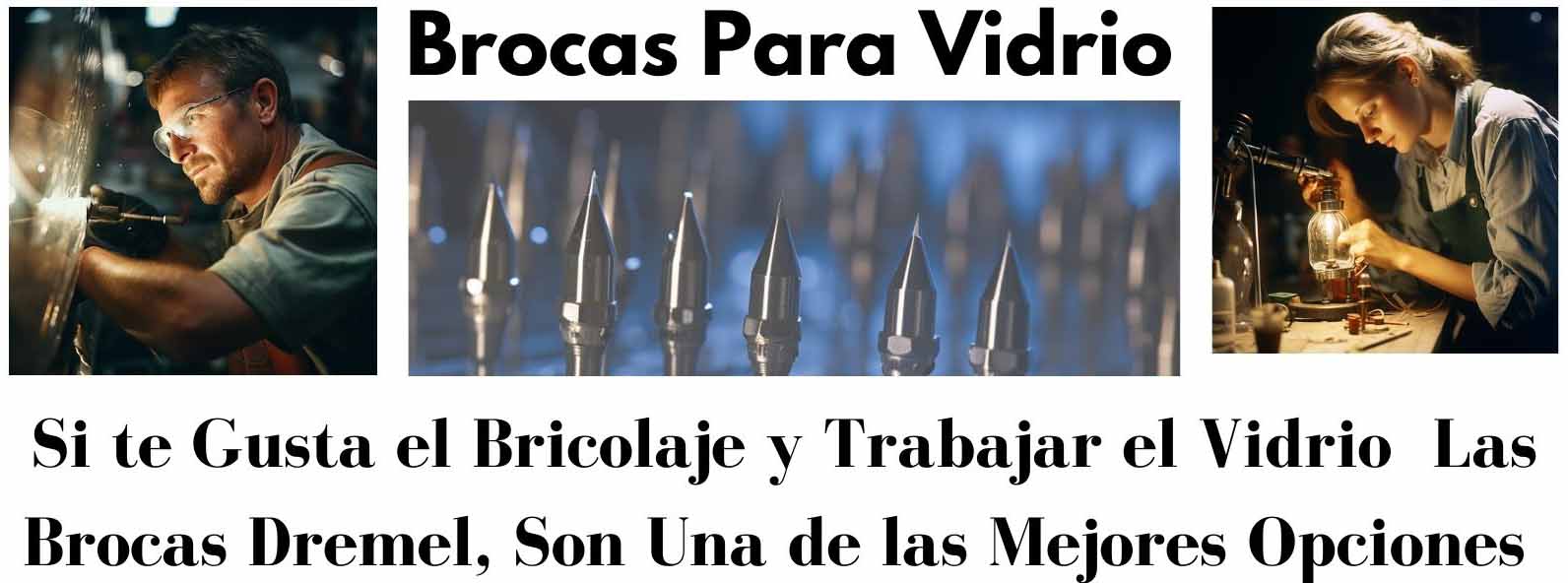 brocas para vidrio